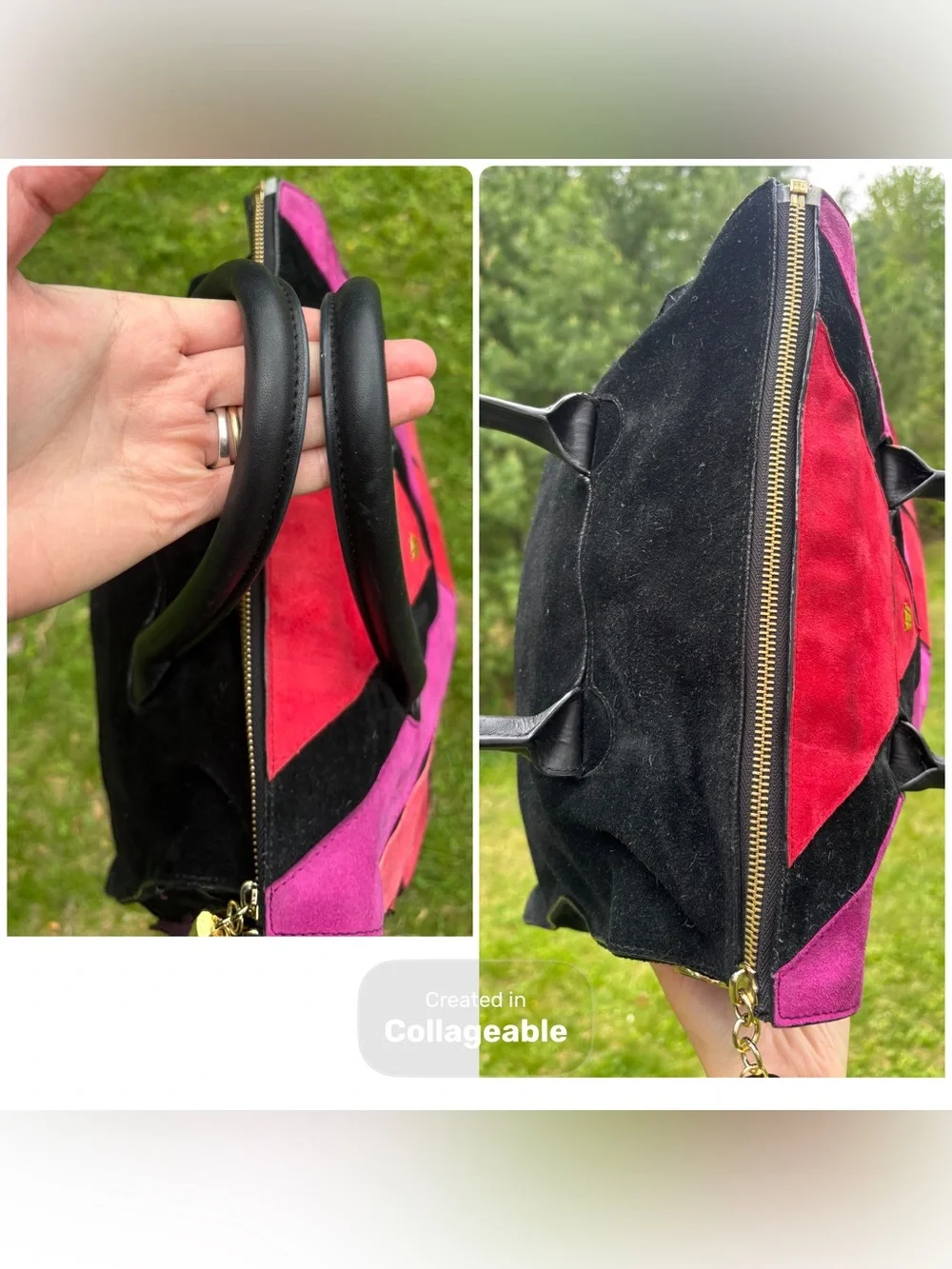 Henri Bendel Suede Leather Shoulder Bag - Picture 14 of 17